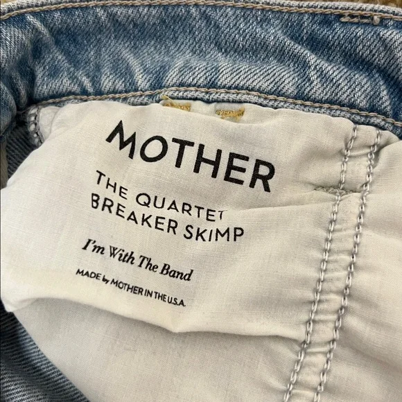 MOTHER The Quartet Breaker Skimp Jeans size 28 EUC
